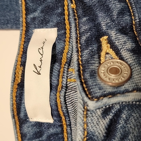 KanCan Blue Jeans Denim Pants Relaxed Fit Distressed Boyfriend Cuffed 9 28‎ - Picture 9 of 15